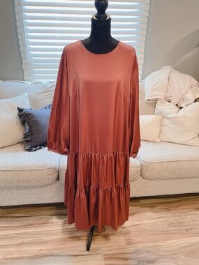 Dainty Jewells Mauve Pink Midi Length Dress Size XXL.